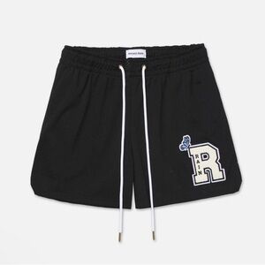Ryoko Rain Black Athletic Classic Mesh Shorts